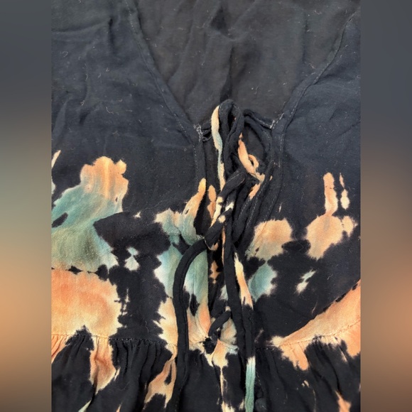Young Fabulous & broke boho tie-dye dress blue pink size S-M - Picture 3 of 5